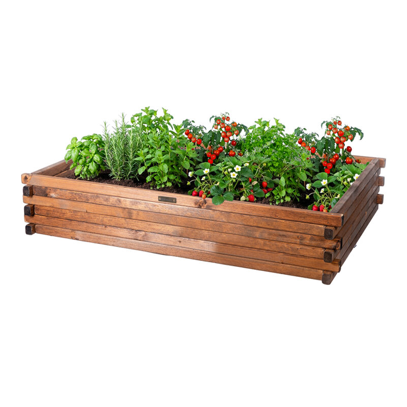 Wooden Raised Garden Bed Timber - Gallery Image